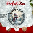 thumbnail image 2 of Cute 3D Snowman Ceramic Ornament - Breakthrough 3D Effect Burst Illusion Kids Ornament - 3 Inch Christmas Tree Round Ornament - Xmas Holiday Decor - String Included - ORNW0101, 2 of 5
