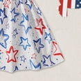 thumbnail image 5 of CAUYDY Toddler Baby Girls 4th of July Clothes Children Outfit Stars Stripes Sleeveless Dress Independent's Day Suits for Kids 1T 2T 3T 4T 5T 6T 7T (Sizes 2-3 Years,Beige), 5 of 5