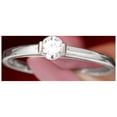 thumbnail image 2 of Rosec Jewels 1/2 Ct Lab Diamond Promise Ring, EF-VS Quality - With Jewelry Box, 10K White Gold, US 7.50, 2 of 8