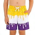 thumbnail image 2 of MDUKONU Boys Drawstring Sports Shorts Quick Dry Breathable Running Workout Shorts Yellow1 9-10 Years, 2 of 6