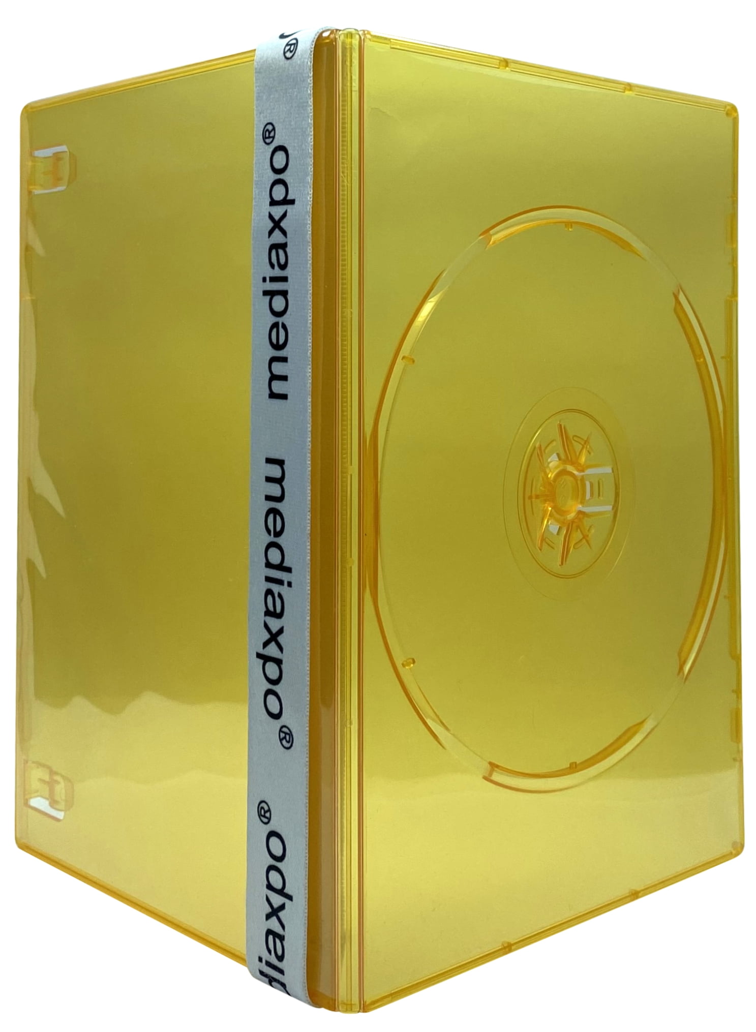 CheckOutStore 200 Slim Clear Orange Color Single DVD Cases 7MM