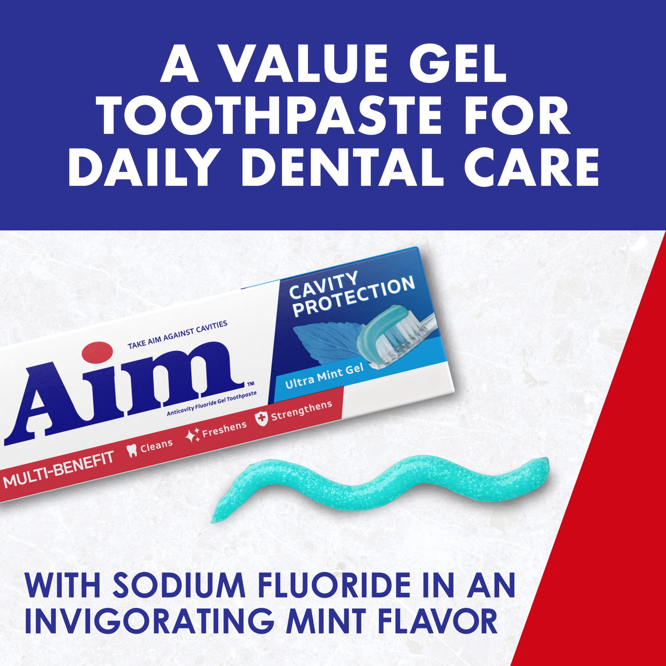 AIM Cavity Protection Toothpaste, Ultra Mint Gel, 5.5 oz