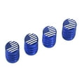 thumbnail image 3 of s de 4 piezas de ciclo de vástago de motocicleta de cubierta de polvo de válvula de coche de cobre Azul Sharpla Tapa de válvula de bicicleta, 3 of 8