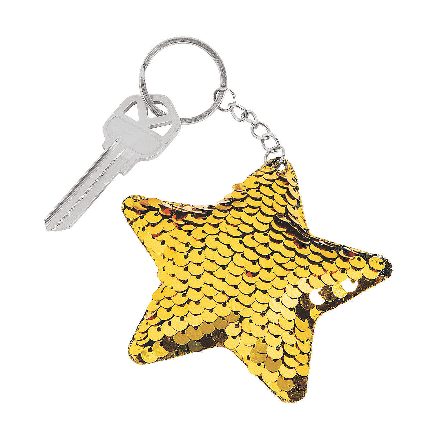 STAR STUDENT FLIPPING SEQUIN KEYCHAIN - Apparel Accessories - 12 Pieces
