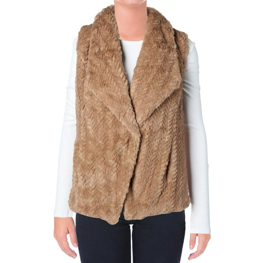 Wild Flower Wild Flower Womens Faux Fur Lined Outerwear Vest