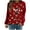 R#01_Red, variant on Womens Tops Dressy Casual Long Sleeve Printing Blouses Juniors Fashion Round Neck Pullover Sweatshirts Basic Tunic T-shirt for Ladies Girls,B#01_Black,Large