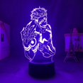 thumbnail image 5 of Lámpara LED de anime Jujutsu Kaisen con ilusión 3D, 16 colores cambiantes, control remoto, luz nocturna de escritorio (Ryomen Sukuna), 5 of 5