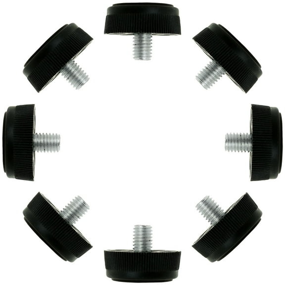M8 x 10 x 30mm Leveling Feet Adjustable Leveler Protector for Desk Sofa Leg 8pcs