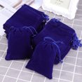 thumbnail image 3 of 50pcs 9*12cm Drawstring Wedding Favor Gift Bags Candy Bags Jewelry Pouch (Loyal Blue), 3 of 6