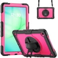 thumbnail image 1 of Funda para Samsung Galaxy Tab A11 Plus de 11 pulgadas (2025) y A9 Plus de 11 pulgadas (2023), resistente, a prueba de golpes, con soporte giratorio de 360° y correa de mano/bandolera., 1 of 9