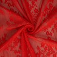 thumbnail image 5 of Juego de 2 cortinas YJ YANJUN de encaje transparente navideñas de 45 cm, color rojo, 5 of 5