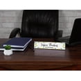 thumbnail image 4 of Printtoo Personalized Desk Name Plate Pretty Floral & Leaves Custom Acrylic Office Desk Name Plate Accessory 2x10 Inches, 4 of 5