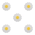thumbnail image 3 of Mantel individual Yuarrent de silicona con flores Blanco 5Conjunto, 3 of 6