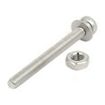 thumbnail image 3 of M3x30mm 304 Stainless Steel  Pan Head Bolt Screw Nut w Washer 20 Sets, 3 of 5
