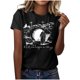 thumbnail image 1 of Mujeres Manga Corta de Verano Tops Pascua Impresa Cuello Redondo, Blusa de Moda Casual para la Primavera, 1 of 4