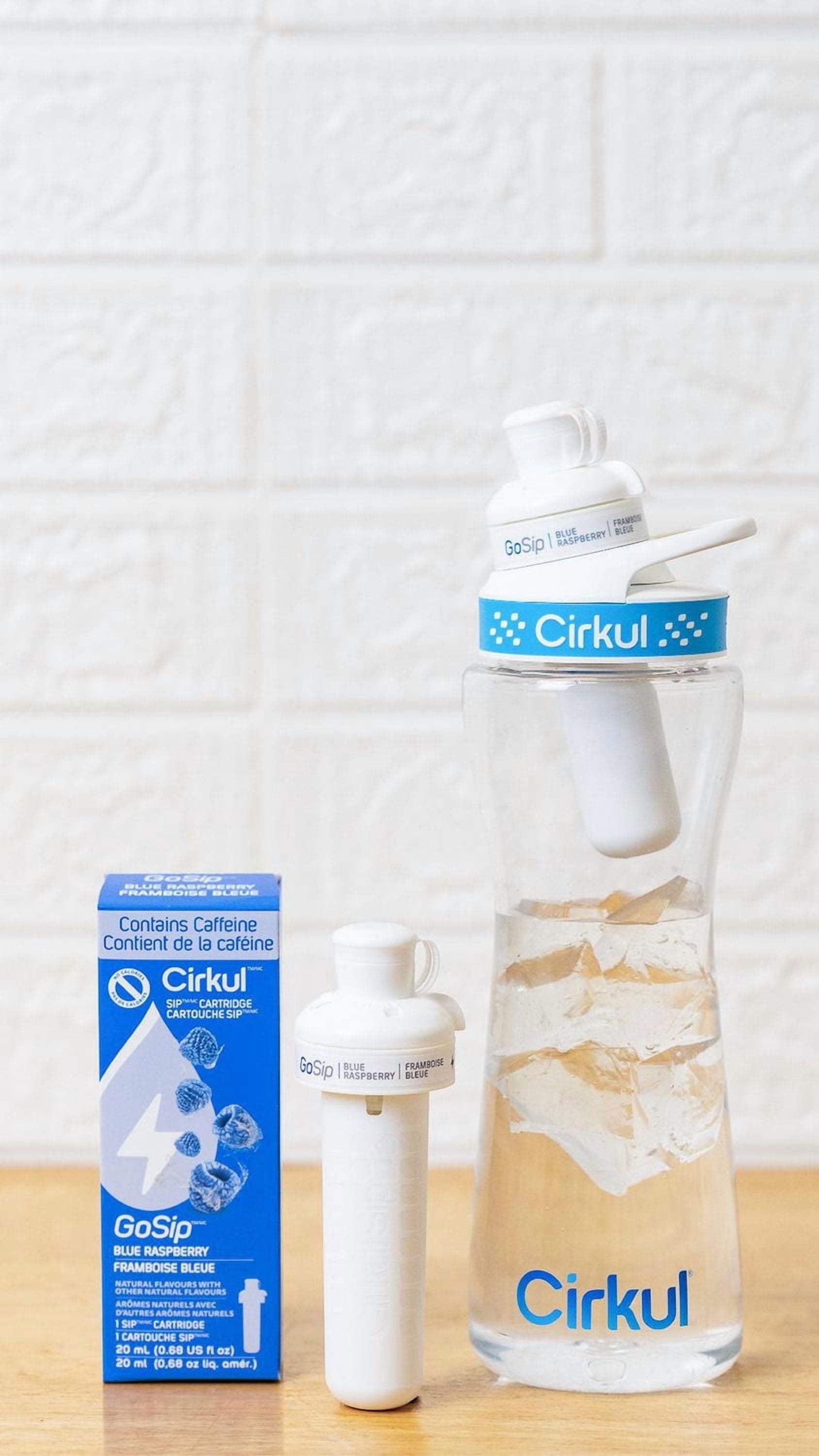 Cirkul GoSip Aromatisant d’eau à saveur de framboise bleue, paquet d’un cartouche. CKL BLUE RASPBERRY