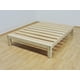 thumbnail image 1 of Base Para Cama Matrimonial Muebles GM Tradicional Desarmable Sin Pintar Madera de Pino Estufada, 1 of 4