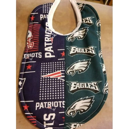 - Handmade House Divided Baby Bibs made with NFL fabric