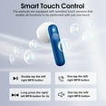 thumbnail image 5 of Wireless Earbuds, Bluetooth 5.4 Headphones with 3D Bass Stereo, 40H Ultralight in-Ear Buds, Bluetooth Earbuds with 4 ENC Noise Cancelling Mic, USB-C, IP7 Waterproof Earphones for Android iOS, Blue, 5 of 14
