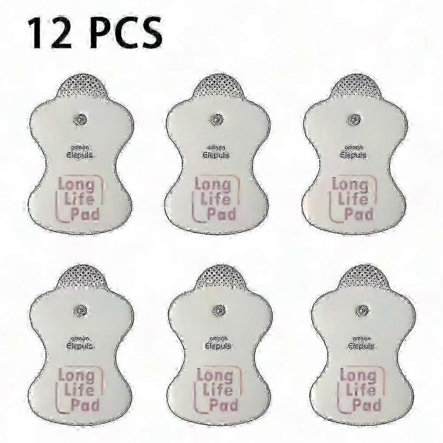 12pcs/6pairs Replacement Electrode Pads for Omron Massagers Elepuls Long Life Pad