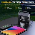 thumbnail image 4 of Arrancador de coche BGNFK 4000A con compresor de aire 150 PSI y 15000 mAh, 4 of 9