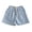 Light Blue, variant on Kids' Elastic Waist Striped Shorts Drawstring Casual Shorts with Button Detail