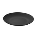 thumbnail image 3 of LEFXSMR Dinner Plates Wood Grain Style Plastic Plates Microwave Safe Kitchen Utensils for Home & Restaurant Use, Black, 3 of 6