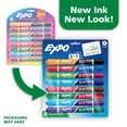 thumbnail image 2 of EXPO 2-in-1 Dry Erase Markers, Dual-Ended Markers, Assorted Colors, Chisel Tip, 8 Count, 2 of 8