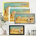 thumbnail image 4 of Designart 'Camels In Wild Desert II' Farmhouse Framed Art Print, 4 of 4
