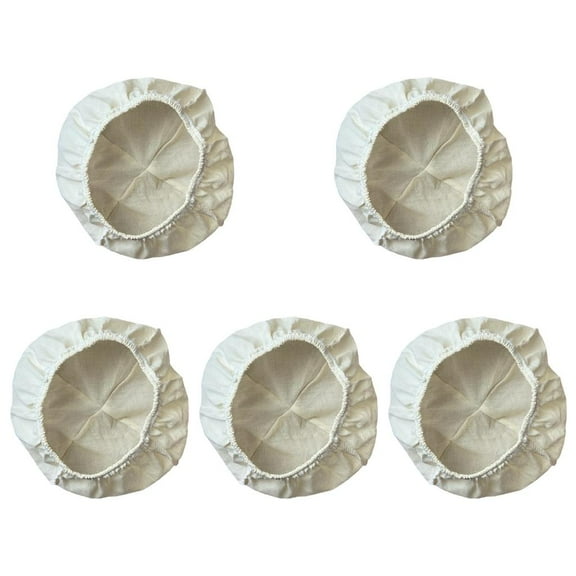 Necvior Pack Of 5 Bread Proofing Basket Cloth Liners Bread Rising Supplies For Sourdough Baking Round Banneton Liner Covers