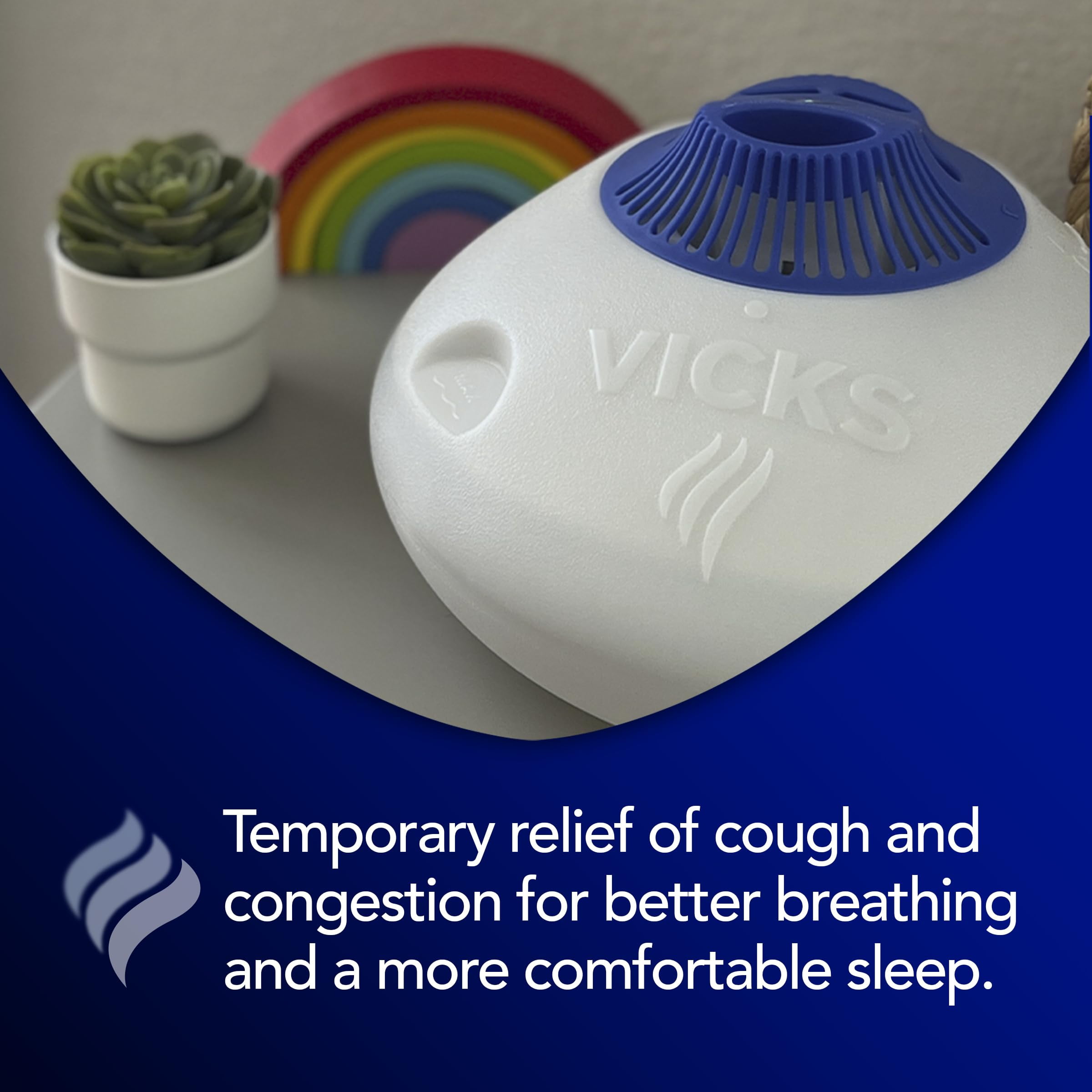 Vicks Warm Steam Vaporizer with Nightlight (Pack of 16)