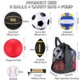 thumbnail image 2 of Juego de pelotas multideporte Libima de 6 piezas con bolsa y bomba, 2 of 6