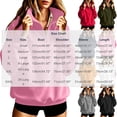 thumbnail image 2 of Vivianyo HD Women's Half Zip Stand Collar Sweatshirt, Oversized Long Sleeve Pullover, Fall Warm Fleece Top for Home Relaxation and Park Trips, Sizes S-3XL, 2 of 6