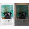 thumbnail image 2 of Caroline's Treasures BB1635CNL Christmas Tree and Black Pug Ceramic Night Light, 6x4x3", multicolor, 2 of 2