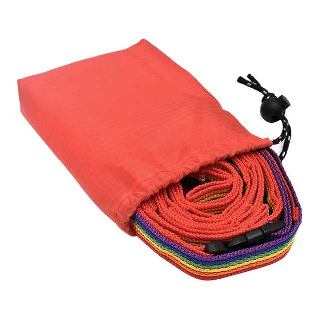 Cordón de almacenamiento para acampada, diseño de hebilla de longitud ajustable, correa de almacenamiento para acampada con bolsa de almacenamiento para tendedero al aire libre YUNYI BRAND Deportes