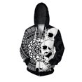 thumbnail image 5 of Sudadera con capucha informal de otoño para hombre, sudadera con cremallera, sudadera moderna y versátil, sudadera con capucha de calavera, sudadera con capucha holgada gótica, ropa Ma, 5 of 5