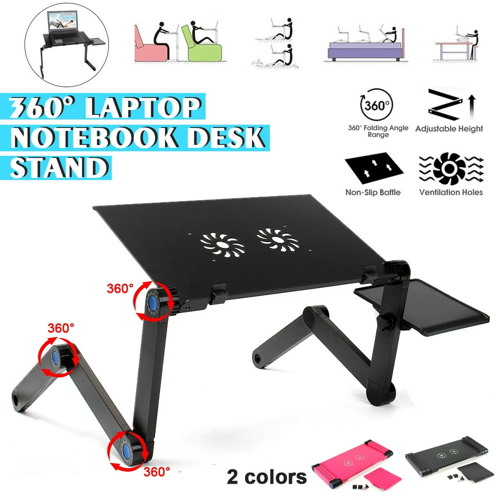 Laptop Stand for Bed, Adjustable Laptop Bed Table, Portable Laptop Lap