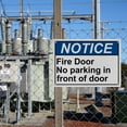 thumbnail image 7 of Fire Door No Parking In Front Sign, Industrial Exit Emergency Fire Sign 8"x12" UV Resistant for Indoor Outdoor Workplace, 7 of 7