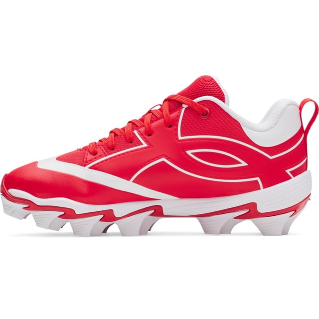 Tacos de Béisbol Juveniles Under Armour Leadof Icon Low RM JR para Niños, Rojo
