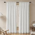thumbnail image 1 of Cortinas Joydeco Blancas Boho 244 cm Alto 2 Paneles Semi Translúcidas, 1 of 9
