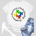 thumbnail image 2 of CHENge Autism Awareness Shirt Women Autism Acceptance Tshirt Autistic Mom Shirts ASD Inspirational Bow Graphic Tee, 2 of 3