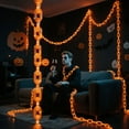 thumbnail image 6 of Halloween Decorations Outdoor String Lights - 13 Ft LED Waterproof Chain String Lights,Battery Powered Lights String, Creepy Halloween Decorations for Garden & Home, 6 of 8