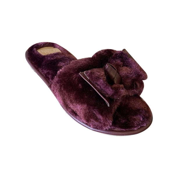 PANTUFLA LEON MUJER VINO PELUCHE P002 LEON P002p