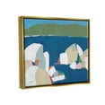 thumbnail image 3 of Stupell Industries Contemporary Ocean Rocks Coastal Painting Gold Floater Framed Art Print Wall Art, 3 of 6