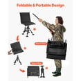 thumbnail image 6 of KFFKFF Hunting Chair with 360° Quiet Rotation, Foldable and Portable Blind Seat, Durable Steel Frame Ground Stool with Seat Cover, Stable Feet, Adjustable Height, 350 Lbs Weight Capacity, 6 of 9