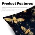 thumbnail image 2 of Honeybee Throw Pillow Covers Set of 2 - 16x16, 18x18, 20x20 Inches - Unique Patterns - Ideal for Bed Pillow, Throw Pillows for Various Occasions, 2 of 6