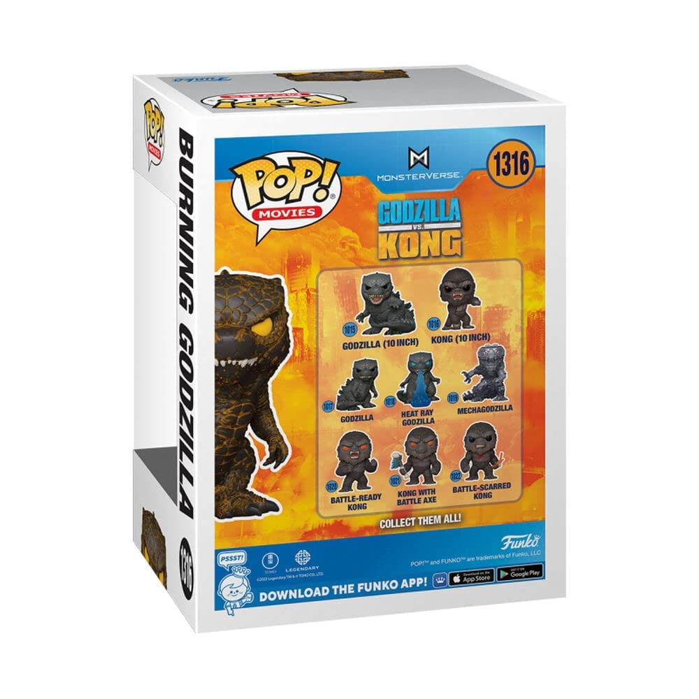 Funko Pop! Animation Vinyl Burning Godzilla Vs Kong, Glow-in