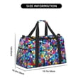 thumbnail image 6 of Horeoi Colorful Tie Dye Stained Glass 2 for Travel Duffle Bag with Adjustable Strap - Large Capacity Hand Carry for Gym Sports Outdoor, 6 of 8