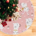thumbnail image 5 of FMSHPON Cute Rabbit Easter Xmas Christmas Tree Skirt Stand Mat for Holiday Party Decoration Indoor Outdoor 48 inches, 5 of 6