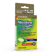 GS NICOTINE GUM COATED 4MG MINT 20 CT